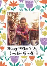 Personalised Mothers Day Photo Card created by Sarah Corcoran - Cute Mother's Day Card - From Grandkids