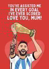 Cute Mother's Day Card - Lionel Messi created by Sundiva Designs