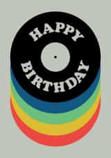 Classic, Retro Birthday Card - Vinyl Record created by Swissty