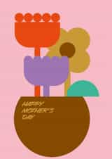 Arty Mother's Day Card - Flowers created by Dicky Bird