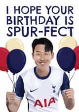 Punny Birthday Card - Heung-Min Son - Tottenham Hotspur F.C. created by AbiGoLucky