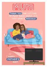 Cute Mother’s Day Card - Move back Home created by Blue Kiwi Design