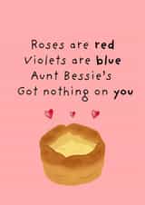 Funny Mother's Day Card - Aunt Bessie created by Original Fox Cards