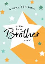 Classic Birthday Card - Best Brother Ever created by Michelle Fiedler Design