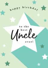 Classic Birthday Card - Best Uncle Ever created by Michelle Fiedler Design