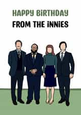 Funny Birthday Card - Severance - Innies created by Doublea