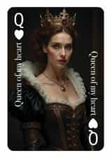 Fun Valentine's Day/Anniversary Card - Queen Of My Heart - Crown created by Tainted Genie