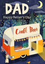 Classic Father's Day Card - Craft Beer - Dog created by Rocket68