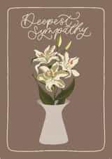 Sympathy and Condolences Card created by Lucie Pritchard Design
