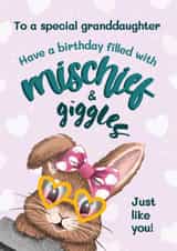 Cuter Birthday Card - Special Granddaughter created by Bev O'Connor || @oconnordesign