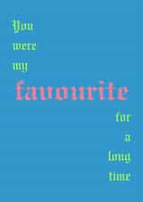 Fontaines DC - Favourite - Indie Music Valentine's / Anniversary Card - Blue created by Glow On Prints