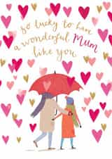 Heartfelt Mother's Day Card - For Mum - So Lucky To Have A Mum Like You created by Louise Tiler
