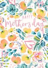 Classic Mother's Day Card - Pretty Painted Florals created by Louise Tiler