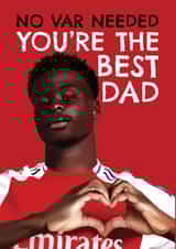Arsenal Father's Day Card - Bukayo Saka - Gooners created by AbiGoLucky
