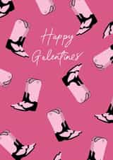 Cute Galentines Day Card - Girly Valentines Day Card for a Friend created by Amber Rose L Designs