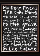 The Importance Of Memories, Motivational, Inspirational, Affirmation created by Nigel Williams