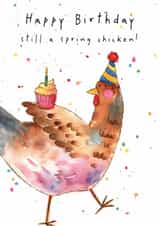 Cute Birthday Card - Spring Chicken created by Dandelion Stationery