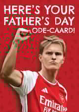 Punny Father's Day Card - Martin Odegaard - Arsenal created by AbiGoLucky