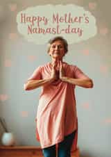 Funny Mother's Day Card - Namaste created by Giddy Kipper