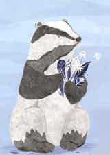 Arty Just Because Card - Badger created by Madeleine Groves