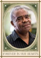 Personalised Sympathy Photo Card created by Hadley Paper Goods Ltd - Classic Thinking Of You/Sympathy Card - Forever In Our Hearts - Funeral