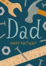 Classic Birthday Card - For Dad - DIY created by The Pattern Press