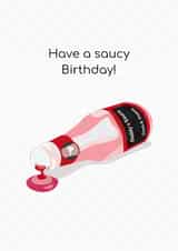 Daddy's Sauce - naughty card for gay men created by James Dix