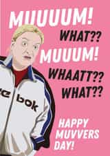 Funny Mother's Day Card - Kerry Mucklowe - Happy Muvvers Day created by Kyleigh Orlebar