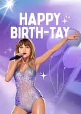 Fun Face Swap Birthday Card - Taylor Swift - For Her created by Mrs Best Paper Co.
