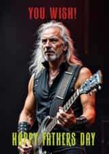 Funny Father's Day Card - Old Rocker created by Jon Higham