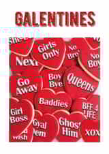 Fun Valentine's Day Card - Galentines - Hearts created by All Shades