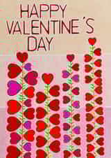 Cute Valentine's Day Card - Heartstring Blooms - Hearts created by Apricot Cards
