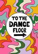 Modern Birthday Card - Funky Pattern - To The Dance Floor created by Sinead McArdle