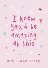 Pretty Mother's Day Card - Amazing - First Mother's Day created by Bow & Bell