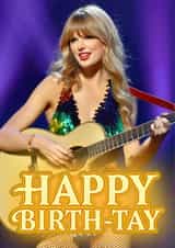 Fun Birthday Card - Taylor Swift created by Shower Thoughts