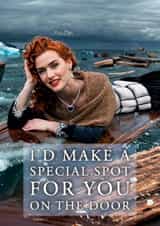 Funny Anniversary/Valentine's Day Card - Titanic - Door created by Shower Thoughts