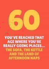 Funny Birthday Card - 60th - Going Places created by Blush & Blossom 
