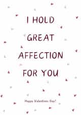 Great Affection Valentine's Day Card created by Smith & Wild