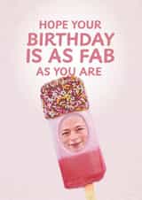 Fun Birthday Card - Fab Ice Lolly - Fab As You Are created by ellavation studio