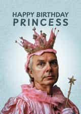 Fun Birthday Card - For Him - Princess created by ellavation studio