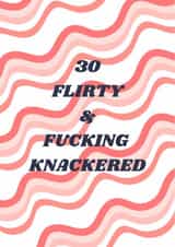 Funny 30th birthday card created by Rachel Prever