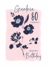 Classic Birthday Card - 80th - For Grandma created by Rebecca Prinn