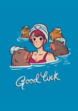 Capibara good luck created by Nati Chuleta