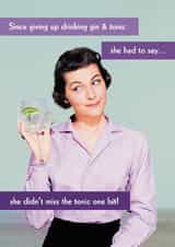 Funny Birthday Card - Gin And Tonic created by Quitting Hollywood