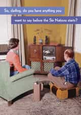 Funny Birthday Card - Six Nations created by Quitting Hollywood