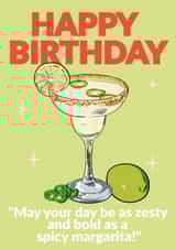 Arty Birthday Card - Spicy Margarita created by Jon Downer