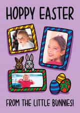 Personalised Easter Photo Card created by TeePee Creations - Cute Easter Card - From The Kids - Hoppy Easter