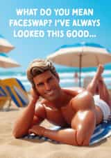 Funny Birthday Card - Beach Doll created by Cards from Designers