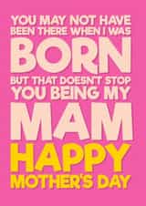 Heartfelt Mother's Day Card - For Step-Mum - You're my Mam created by Blind Faith