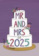 Classic Engagement/Wedding Card - Mr And Mrs - 2025 created by Purva Chawan